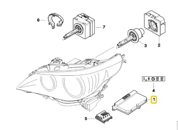 GENUINE Xenon Headlight Headlamp Ballast Control Unit ECU Module For BMW - Image 4