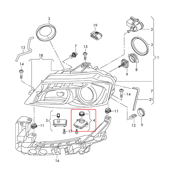 GENUINE Xenon Headlight Ballast Control Unit Module For SKODA Octavia Superb Yeti - Image 4